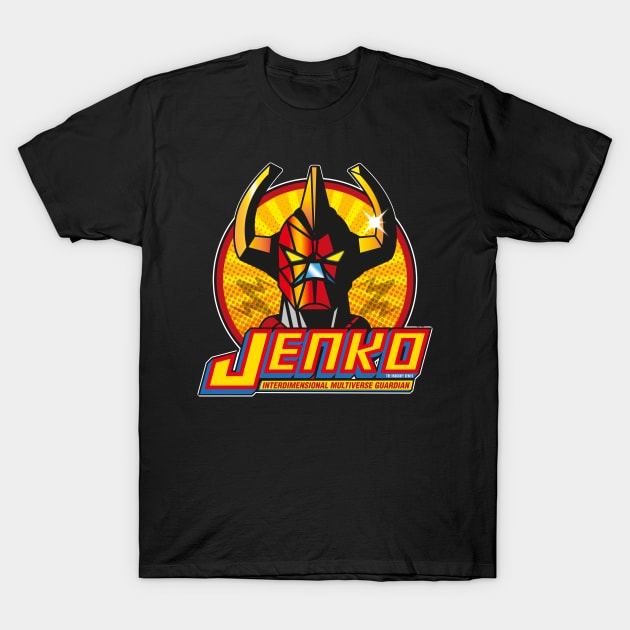 Japanese Super Robot Knockoff Jenko T-Shirt by Maxsomma